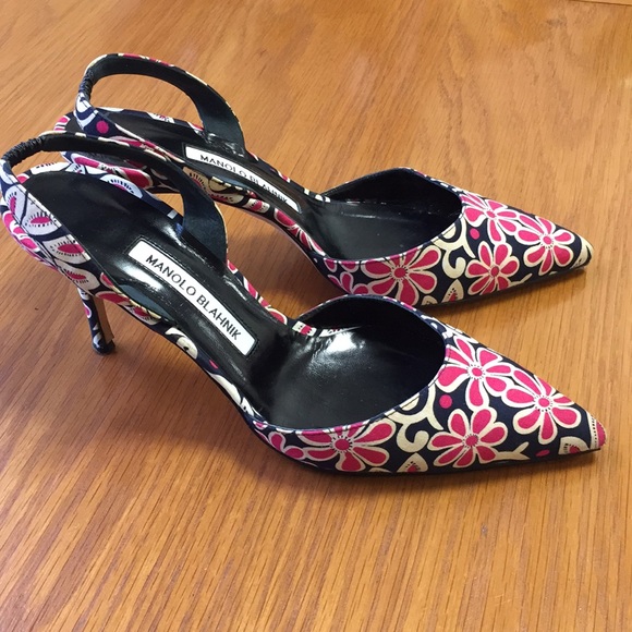 🌸 🌺 Authentic Manolo Blahnik sling-backs 🌸 🌺 - Picture 6 of 6